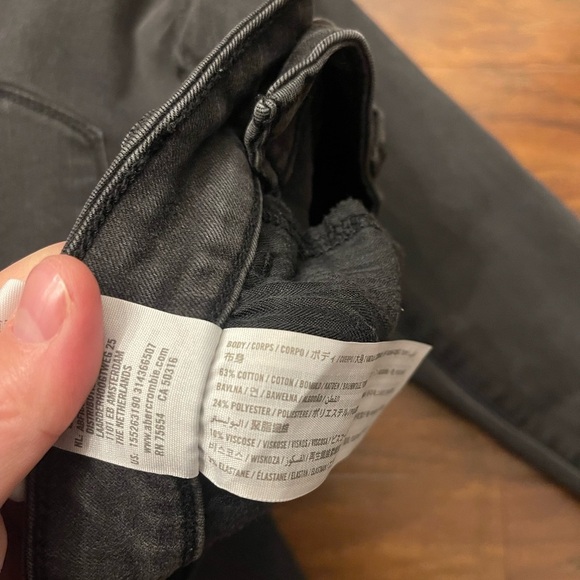 Abercrombie & Fitch Mid Rise Super Skinny Jeans Size 27/4 - Picture 3 of 4